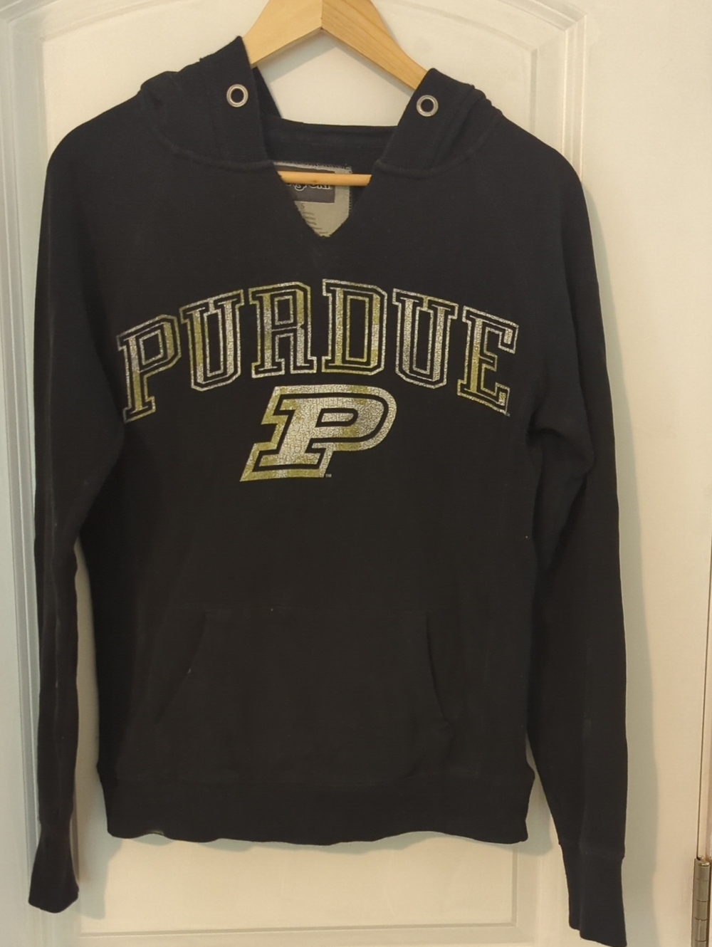 Jansport Black Purdue Hooded Sweatshirt with Gold Logo
